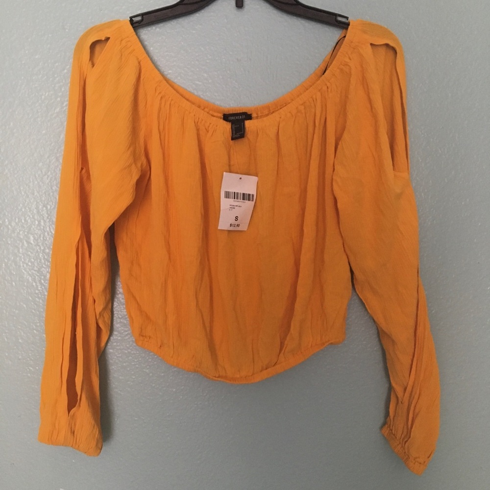 ✨Brand New Forever 21 Long Sleeved Crop Top